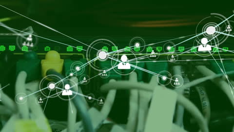 Digital Network Connections With Wires and Servers