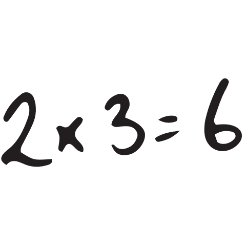 transparent digital illustration of multiplication equation 2x3 - Download Free Stock Videos Pikwizard.com