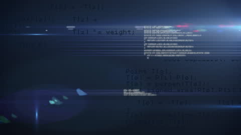 Futuristic Data Processing Interface with Dynamic Code