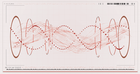 transparent red spiral dna pattern visualization on screen - Download Free Stock Videos Pikwizard.com