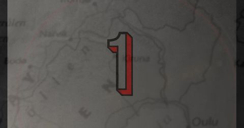 number one in bold red on dark map background - Download Free Stock Images Pikwizard.com