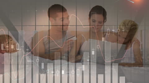 Family Cohesion and Global Business Data Analysis Concept