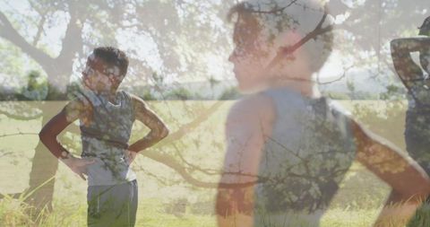 Kids staying active with outdoor exercise