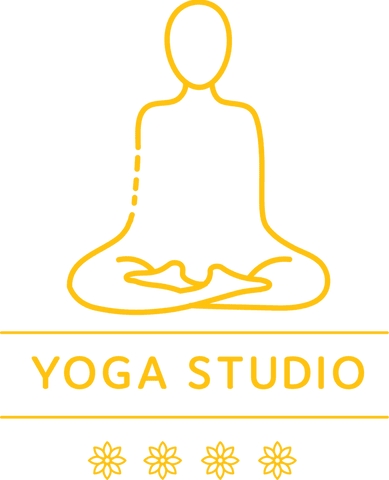 Yellow Yoga Studio Logo on Transparent Background - Download Free Stock Videos Pikwizard.com