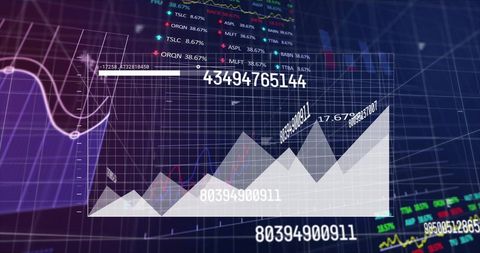 Digital Financial Data with Interactive Graphs and Charts - Download Free Stock Images Pikwizard.com