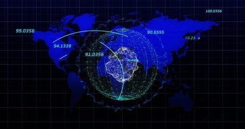 Global Network Connectivity with Data Visualization Overlay