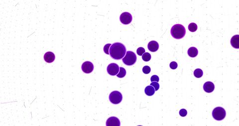 Violet Circles Illustrating Digital Network Connectivity