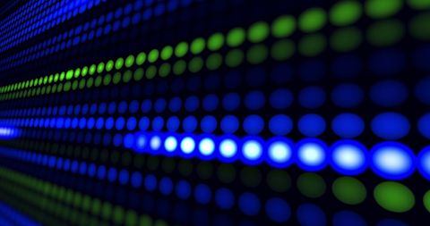 Abstract Light Patterns Featuring Green and Blue Dots - Download Free Stock Images Pikwizard.com