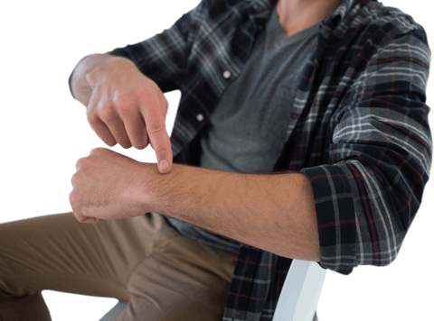 man gesturing time on transparent background - Download Free Stock Videos Pikwizard.com
