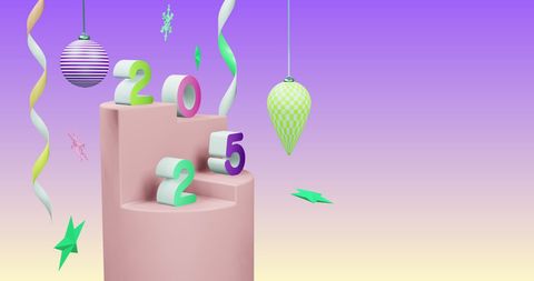 2025 Festive Decorations for New Year Celebration