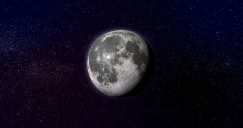 Full Moon in Starry Night Sky - Download Free Stock Images Pikwizard.com