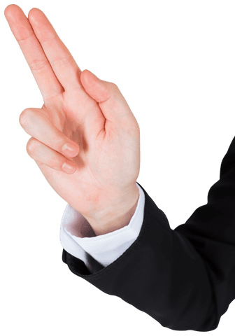 asian businesswoman hand two fingers gesture transparent background - Download Free Stock Videos Pikwizard.com