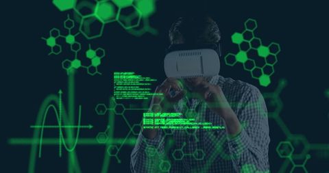 Virtual Reality Meets Science: Data Processing Innovation - Download Free Stock Images Pikwizard.com