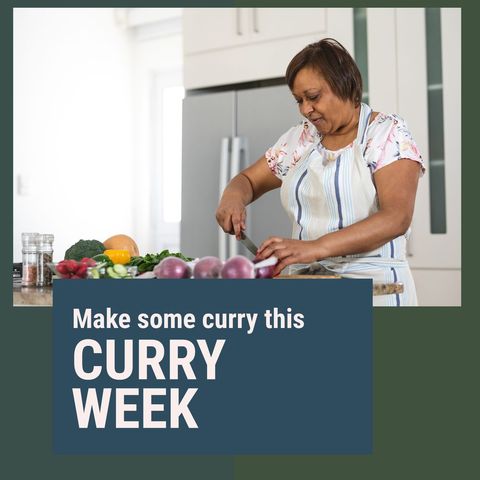 Senior Woman Cooking during Curry Week Celebration - Download Free Stock Templates Pikwizard.com