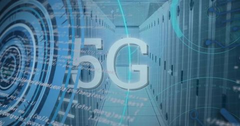 Abstract Visualization of 5G Networks in Server Environment - Download Free Stock Images Pikwizard.com