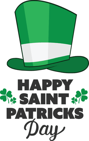 Saint Patrick's Day Green Hat Transparent Digital Illustration - Download Free Stock Videos Pikwizard.com
