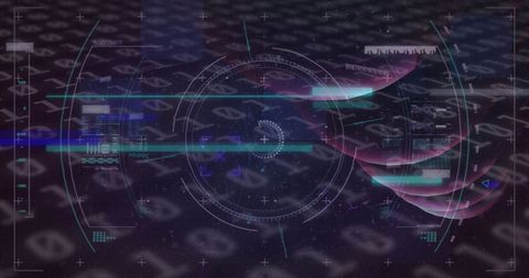 Digital DNA Integration with Binary and Data Interfaces - Download Free Stock Images Pikwizard.com