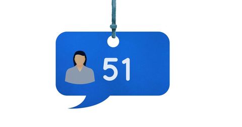 Profile Notification Bubble with Increasing Count Display