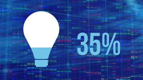 Digital Innovation Concept with Data and Light Bulb
