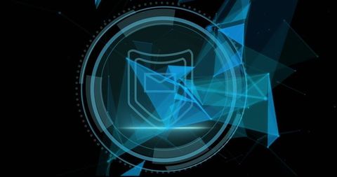 Digital Shield Security with Abstract Network Connections - Download Free Stock Images Pikwizard.com