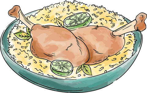 delicious dish with chicken legs on transparent background - Download Free Stock Videos Pikwizard.com