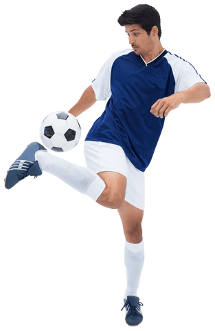 Hispanic Male Footballer in Action with Transparent Background - Download Free Stock Videos Pikwizard.com