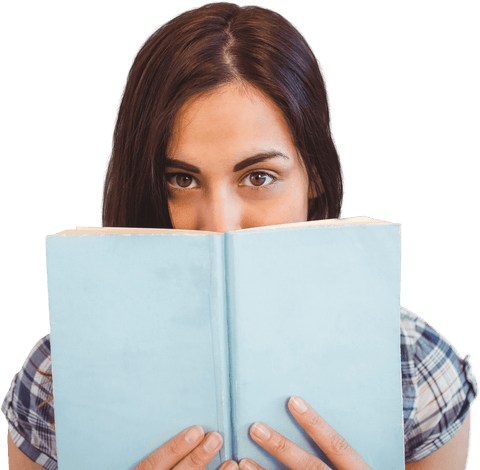woman with book transparent background reading concept - Download Free Stock Videos Pikwizard.com