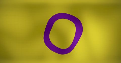 Waving intersex pride flag highlighting inclusivity