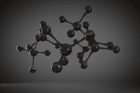 transparent molecule structure against dark background - Download Free Stock Videos Pikwizard.com