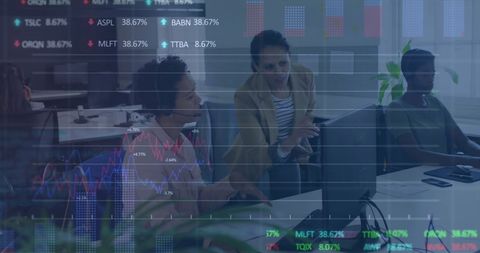 Digital Business Analysis Concept with Diverse Colleagues - Download Free Stock Images Pikwizard.com