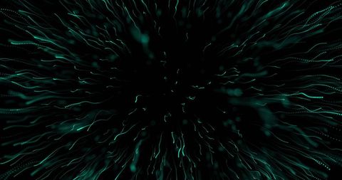 Neon Green Light Trails on Black Technology Background - Download Free Stock Images Pikwizard.com
