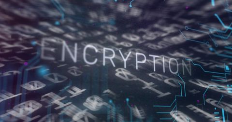 encryption text over binary code and microprocessor patterns - Download Free Stock Images Pikwizard.com