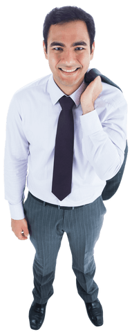 Smiling Biracial Businessman Isolated on Transparent Background - Download Free Stock Videos Pikwizard.com