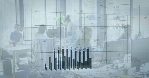 Business Team Analyzing Data in Modern Open-Plan Office - Download Free Stock Images Pikwizard.com