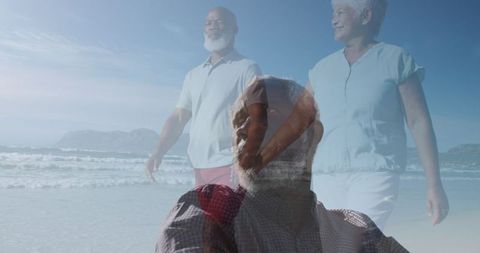 Reflections: African American Seniors Enjoying Beach Life