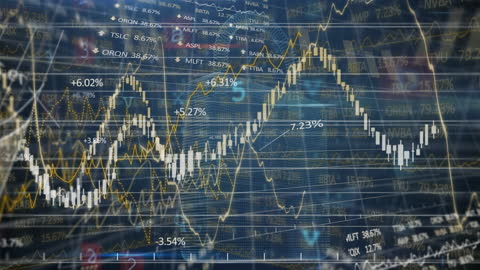 Abstract Stock Market and Financial Security Concept