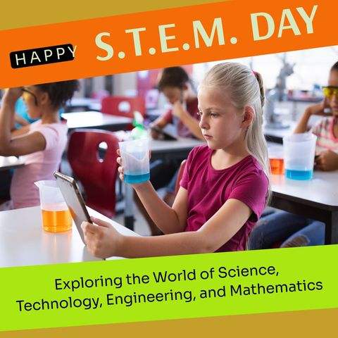 stem celebration: schoolgirl engaging in science activity - Download Free Stock Templates Pikwizard.com