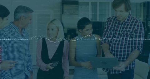 Financial Tech Collaboration in Modern Office