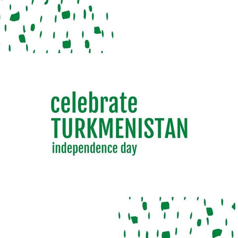 Celebrate Turkmenistan Independence Day with Patriotic Design - Download Free Stock Templates Pikwizard.com
