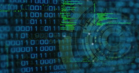 Futuristic Digital Data Flow Background