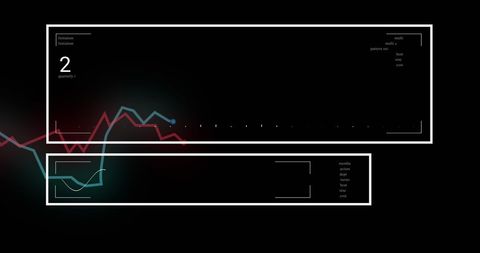 Futuristic Data Processing Interface with Graphs - Download Free Stock Images Pikwizard.com
