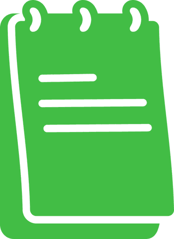 transparent green notebook icon on clear background - Download Free Stock Videos Pikwizard.com