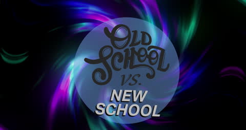 Old School vs New School Digital Graphics with Vivid Colors