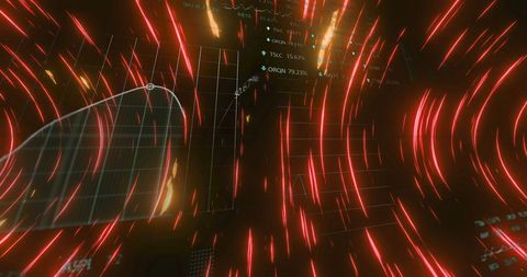 Futuristic Digital Interface with Data Streams and Graphs - Download Free Stock Images Pikwizard.com