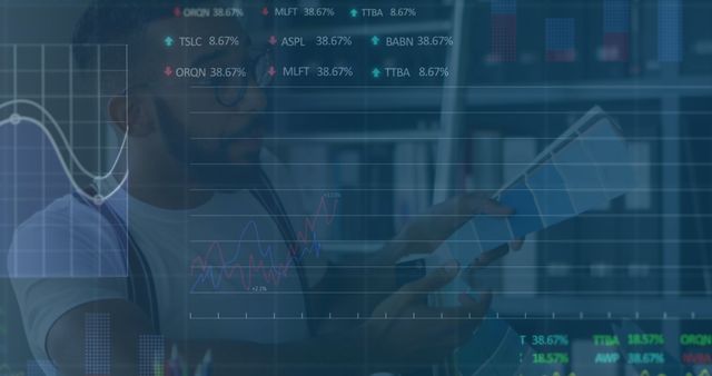 Businessman Analyzing Financial Graphs on Digital Tablet in Office - Download Free Stock Images Pikwizard.com