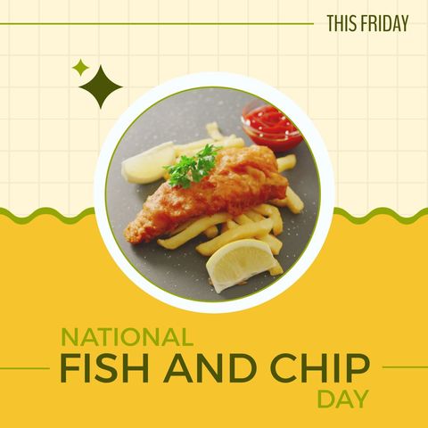 Celebrate National Fish and Chip Day with Delicious Delight - Download Free Stock Templates Pikwizard.com
