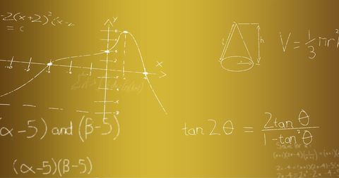 Mathematical Equation with Yellow Background Illustrating Science Concepts - Download Free Stock Images Pikwizard.com