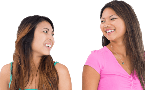 two elegant women in conversation on transparent background - Download Free Stock Videos Pikwizard.com