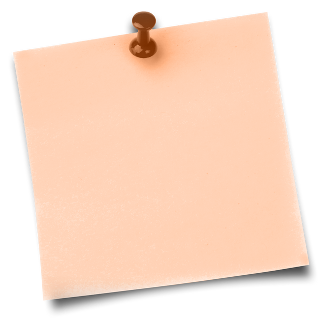 Transparent Peach Adhesive Note with Thumbtack Icon - Download Free Stock Videos Pikwizard.com