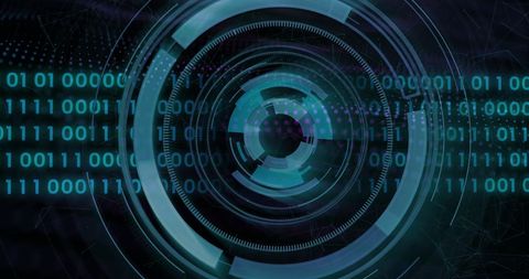 Futuristic Digital Interface with Binary Code Patterns - Download Free Stock Images Pikwizard.com